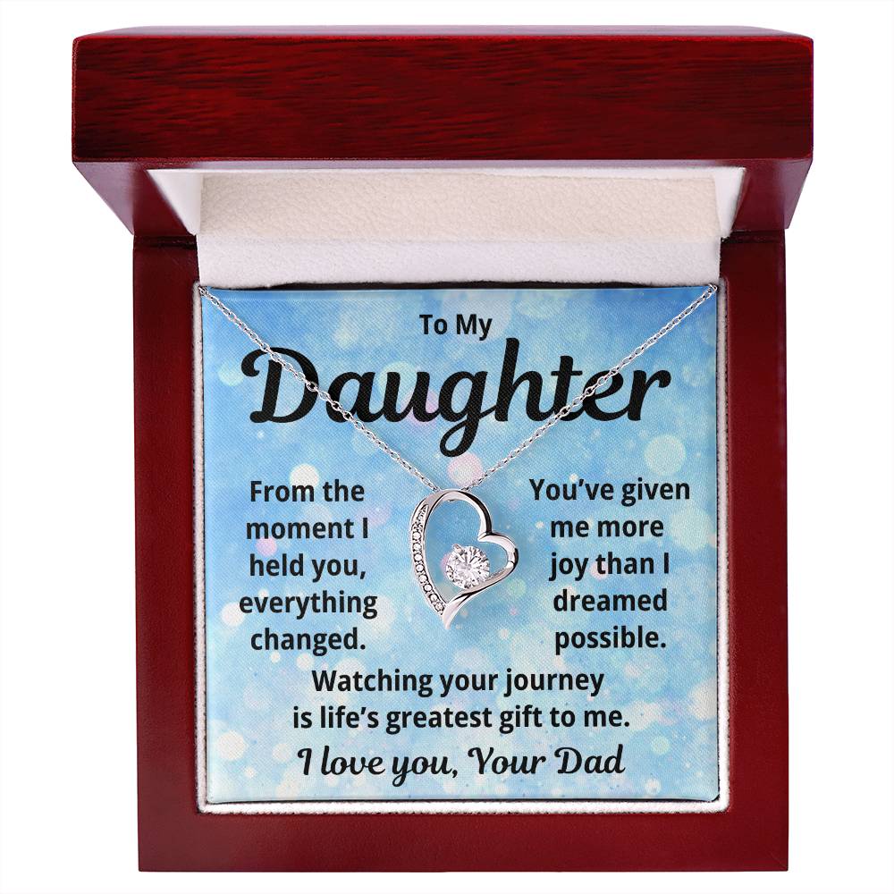 To My Daughter "Watching Your Journey" Forever Love Necklace