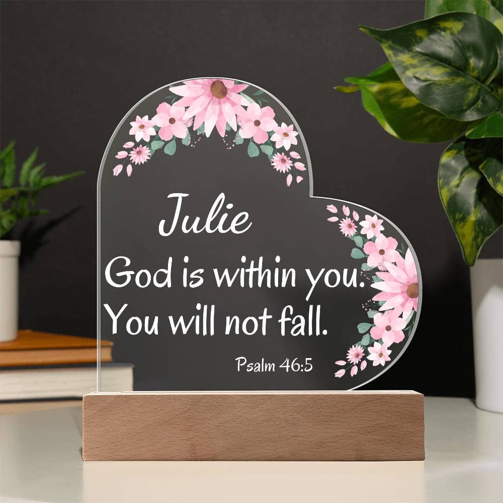 Personalized Acrylic Heart Plaque