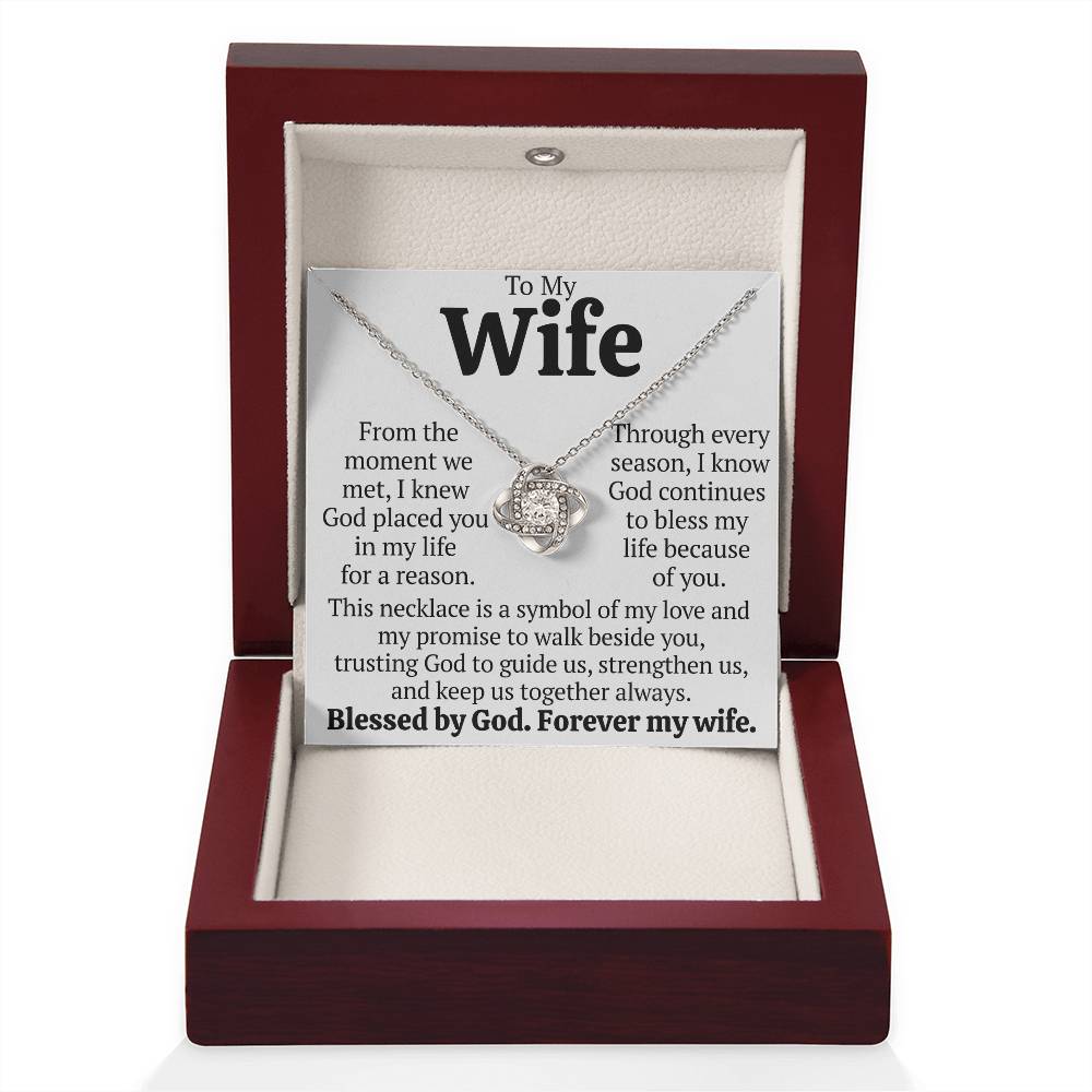 Forever My Wife -Love Knot Necklace