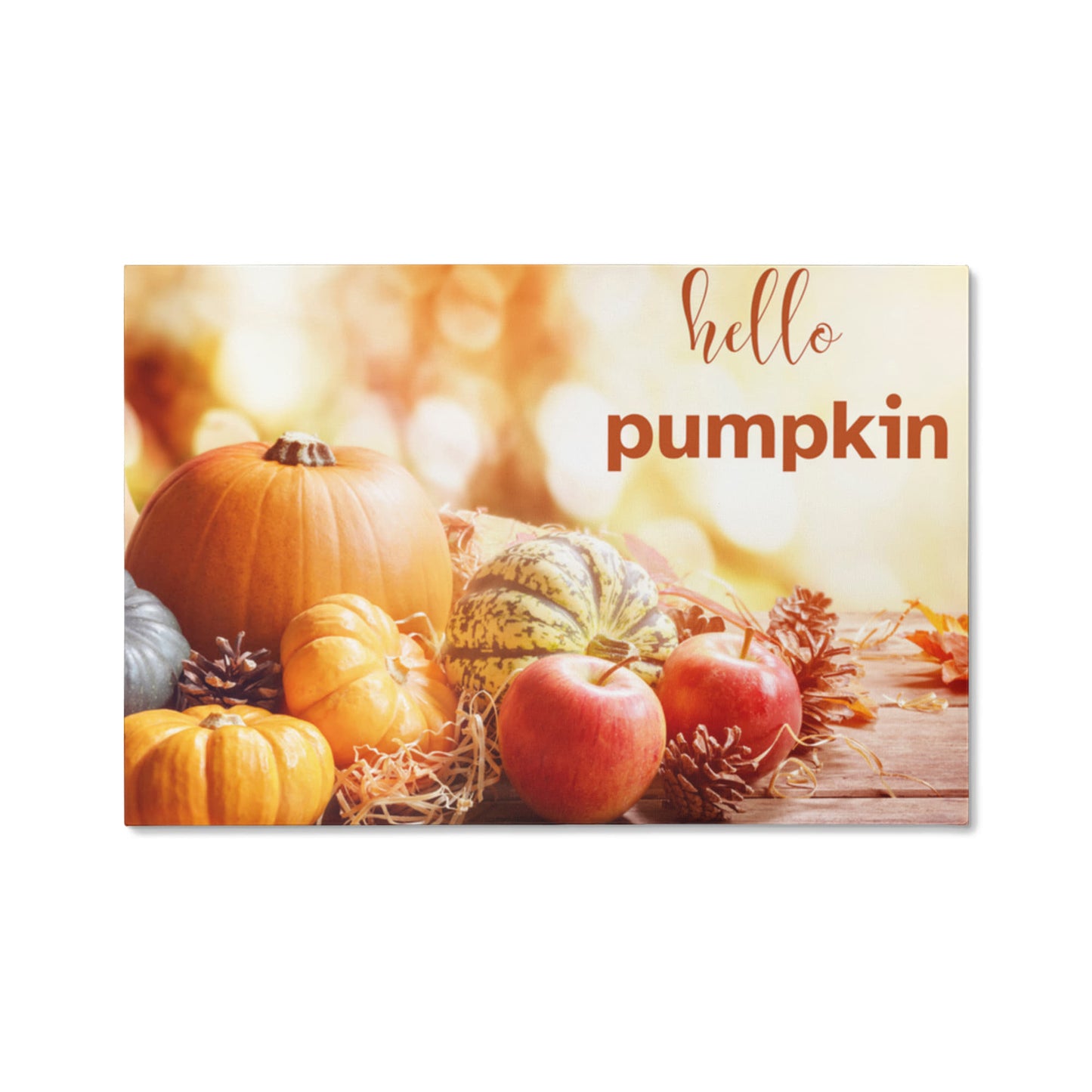 Hello Pumpkin Gallery Wrapped Canvas 24"x16" or 36"x24"