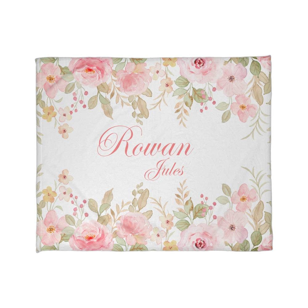 Personalized Coral Fleece Blanket