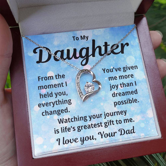 To My Daughter "Watching Your Journey" Forever Love Necklace