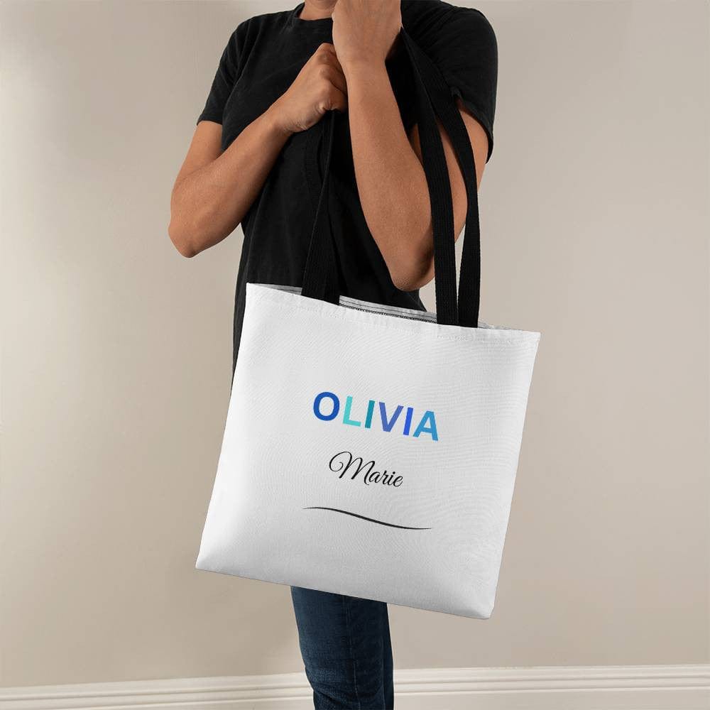 Fun Tote Bag | Multi Color Name Personalized Tote Bag