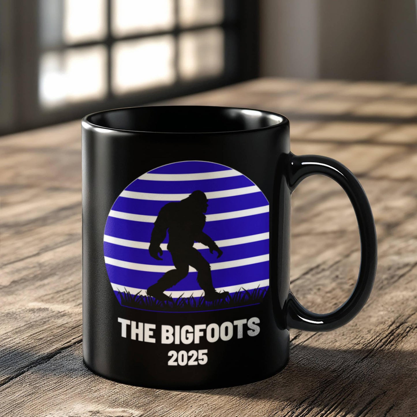 Black Ceramic Mug The Bigfoots