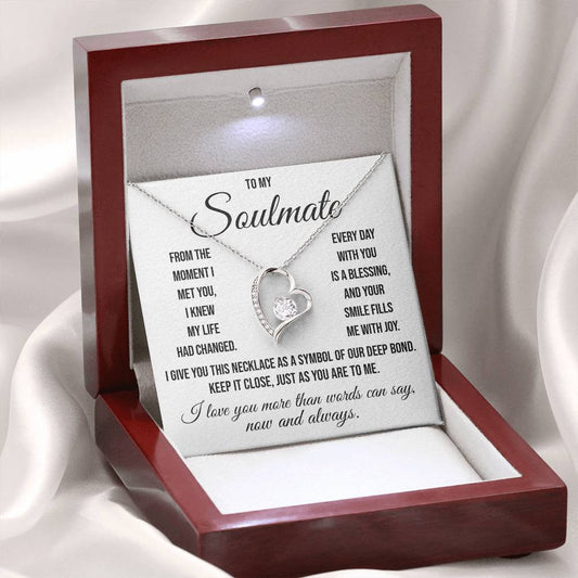 To My Soulmate "Your Smile" Forever Love Necklace