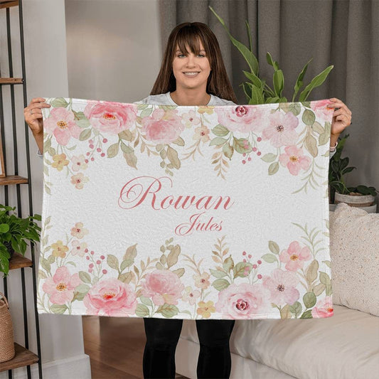Personalized Coral Fleece Blanket