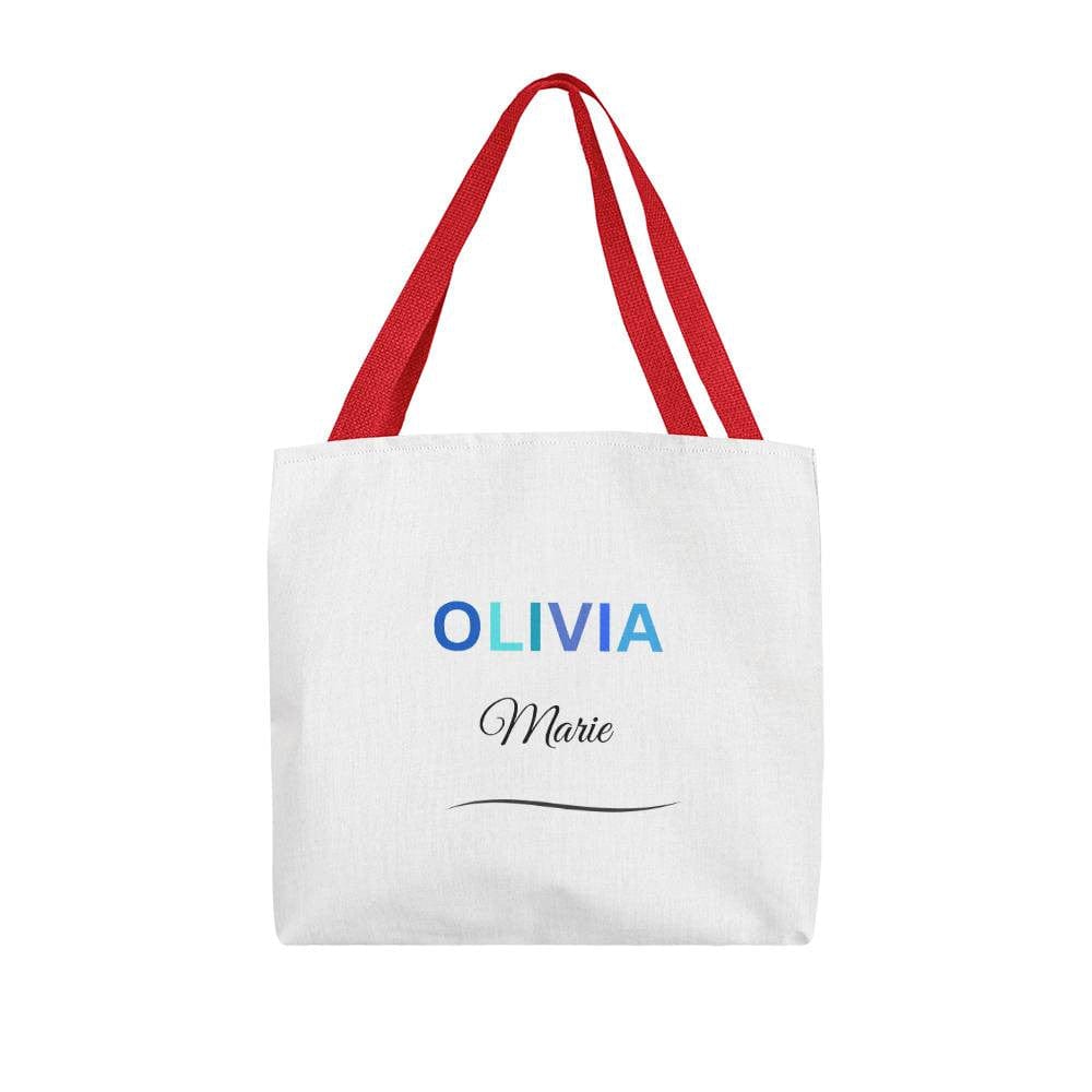 Fun Tote Bag | Multi Color Name Personalized Tote Bag