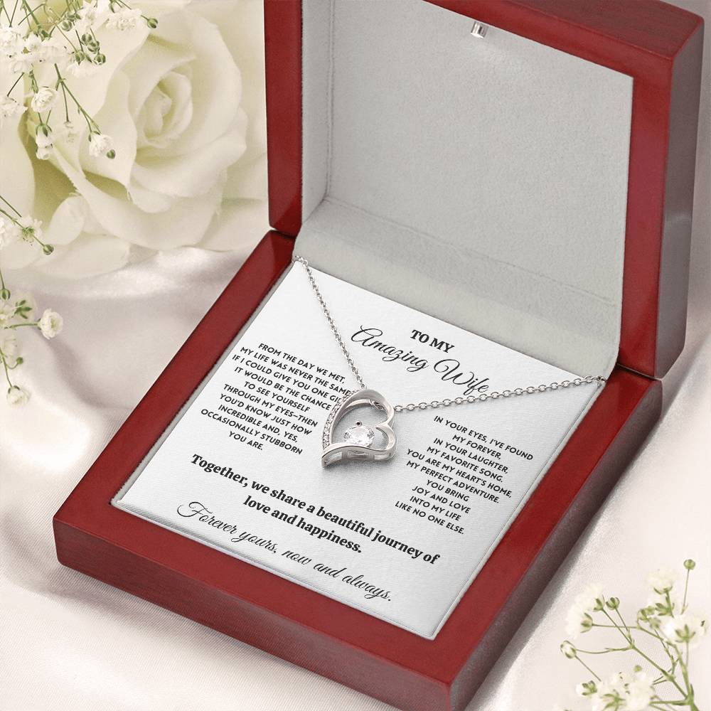 To My Amazing Wife - Occasionally Stubborn - Forever Love Necklace