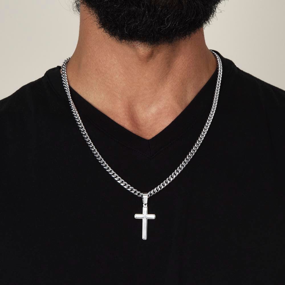 To My Husband - Cross Necklace - A Bond That Can't Be Broken