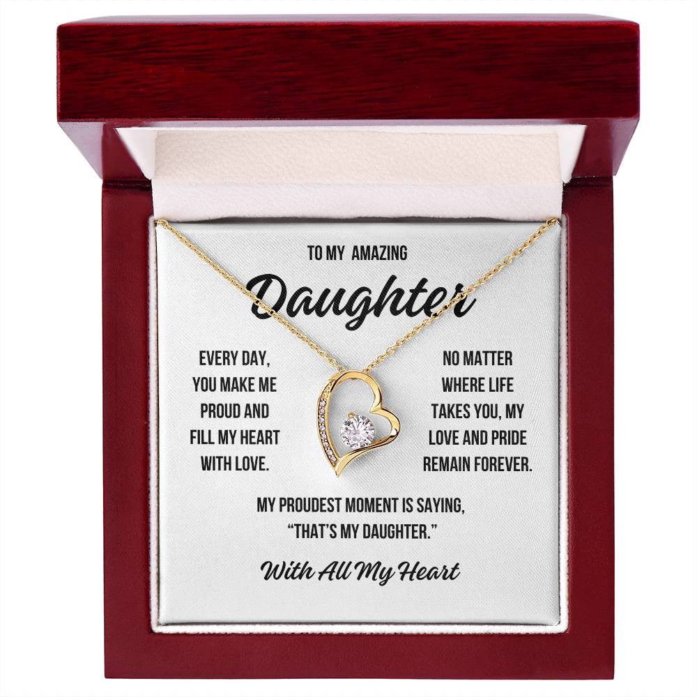 To My Daughter "That's My Daughter" Forever Love Necklace