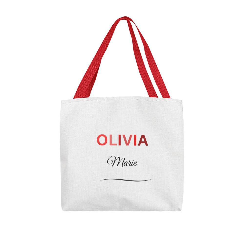 Fun Tote Bag | Multi Color Name Personalized Tote Bag