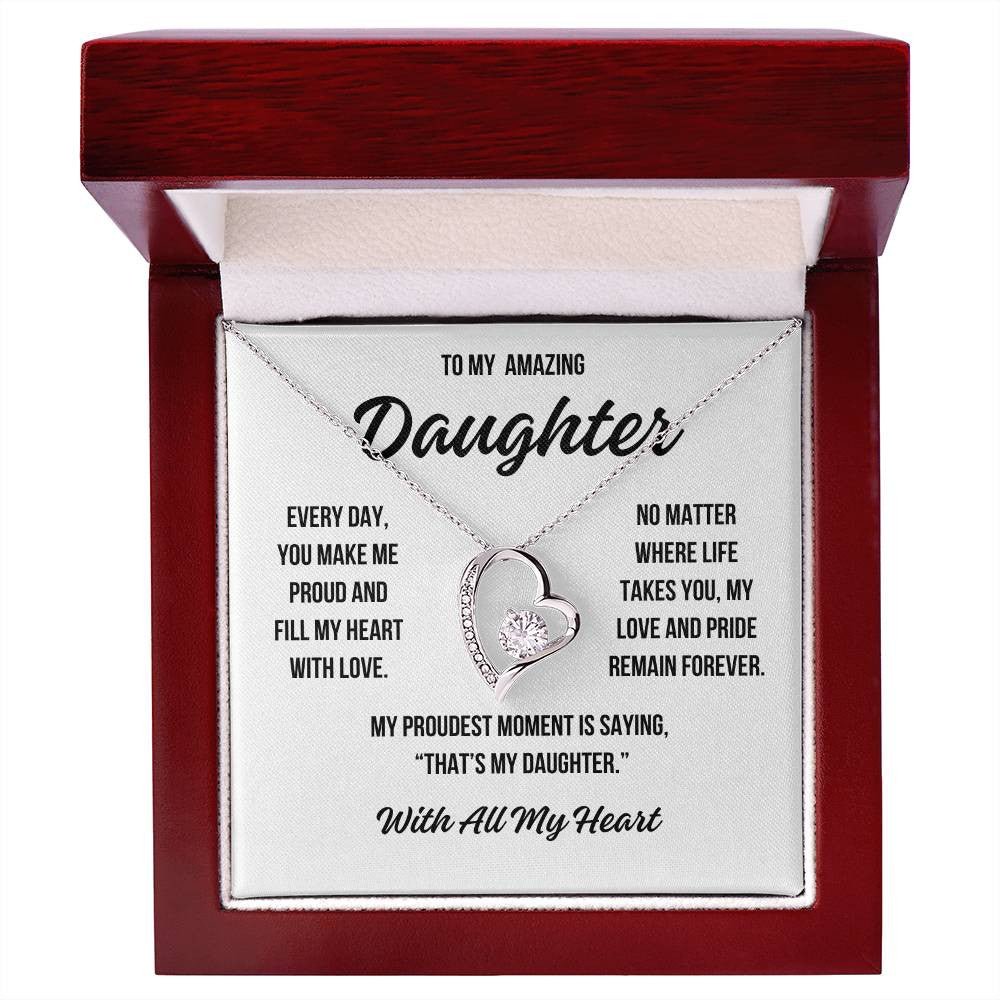 To My Daughter "That's My Daughter" Forever Love Necklace