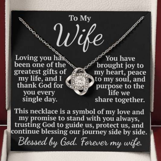 Forever my wife. Love Knot Necklace