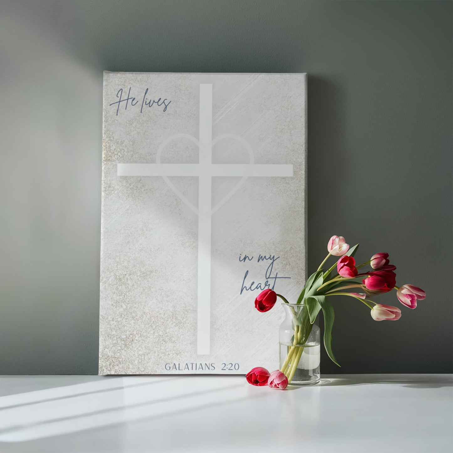 He Lives In My Heart Gallery Wrapped Canvas