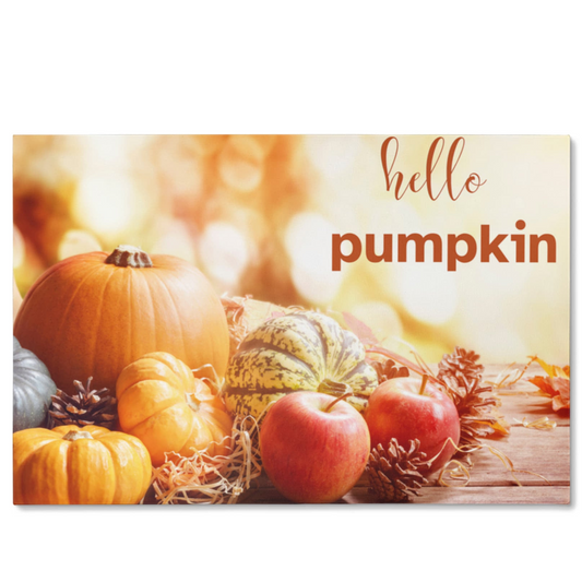 Hello Pumpkin Gallery Wrapped Canvas 24"x16" or 36"x24"
