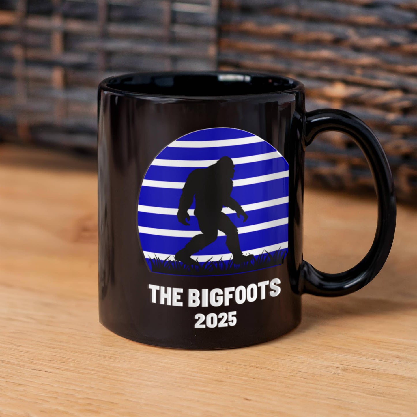 Black Ceramic Mug The Bigfoots