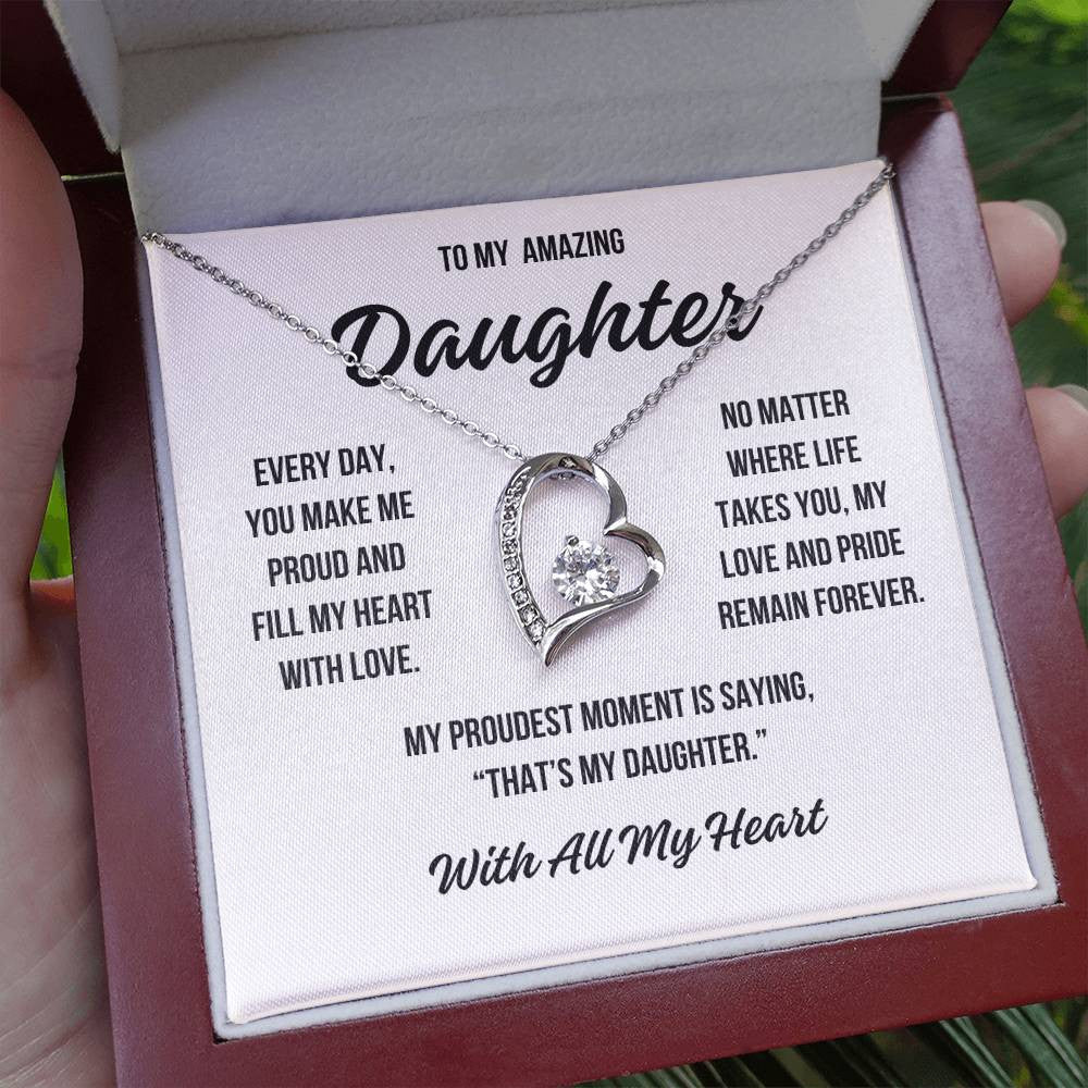 To My Daughter "That's My Daughter" Forever Love Necklace