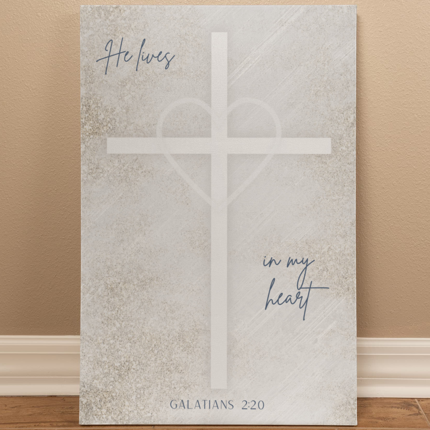 He Lives In My Heart Gallery Wrapped Canvas