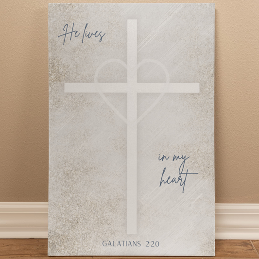 He Lives In My Heart Gallery Wrapped Canvas